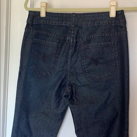 Chico’s Dark Denim Trouser Style Jeans 0 Regular - Picture 3 of 6